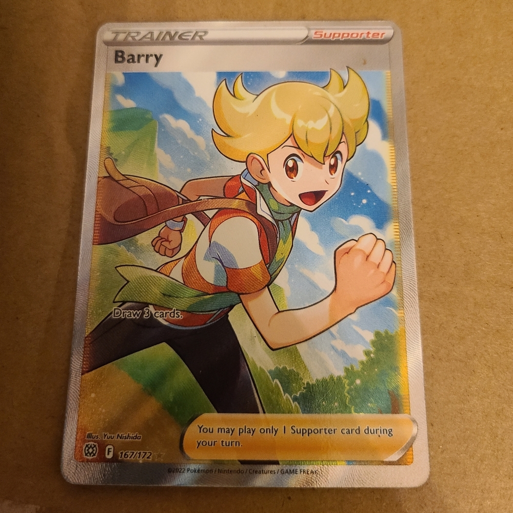 2022 Pokemon Barry Trainer Card
